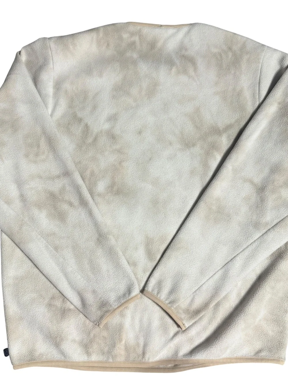 Lululemon Sweatshirt Crew Women’s Medium Cream Lab Fleece Pullover Tie Dye